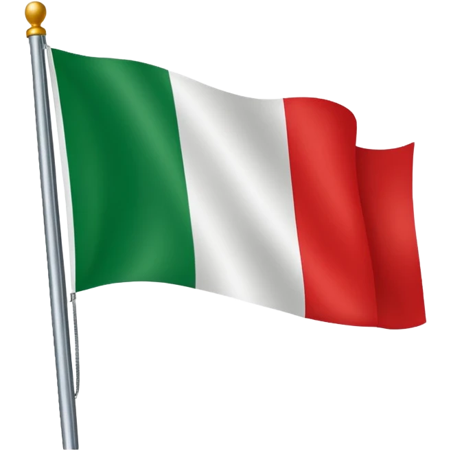 Italian flag with a rad spots emoji