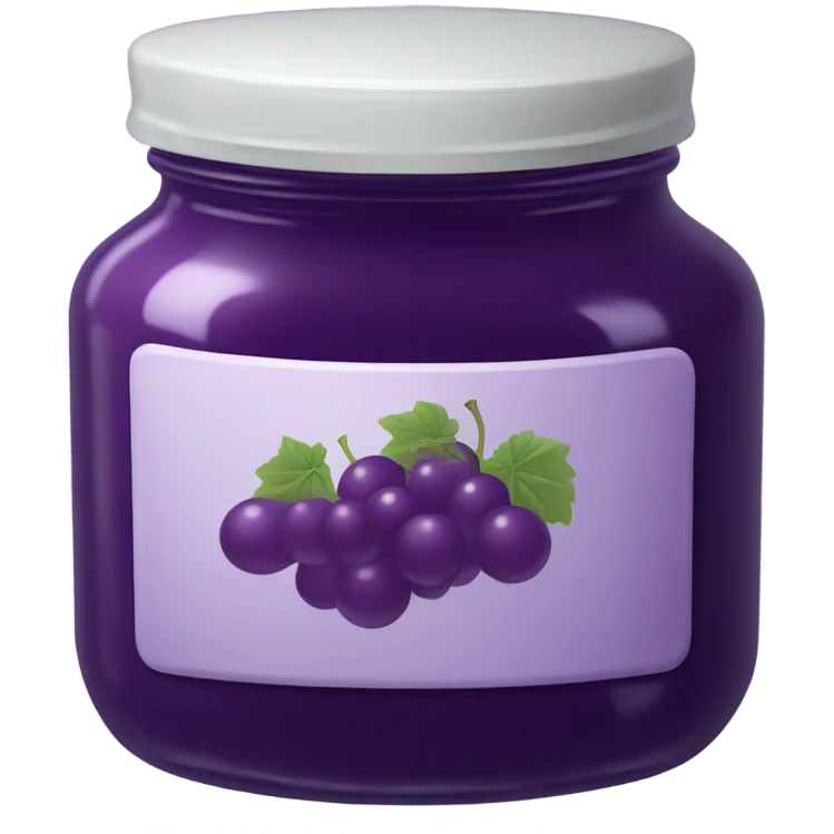 Grape jelly in an aesthetic plain jar emoji