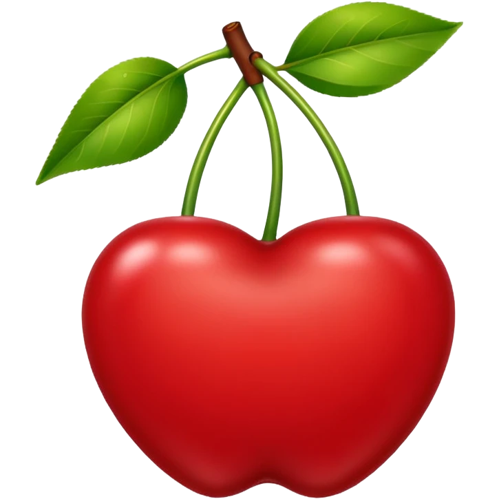 A cherry with no color just the outline emoji