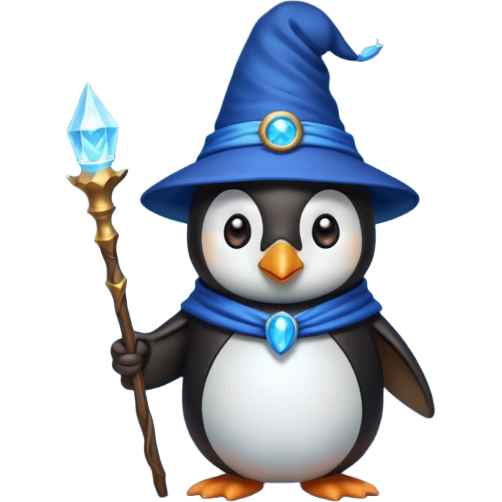 Penguin Wizard emoji