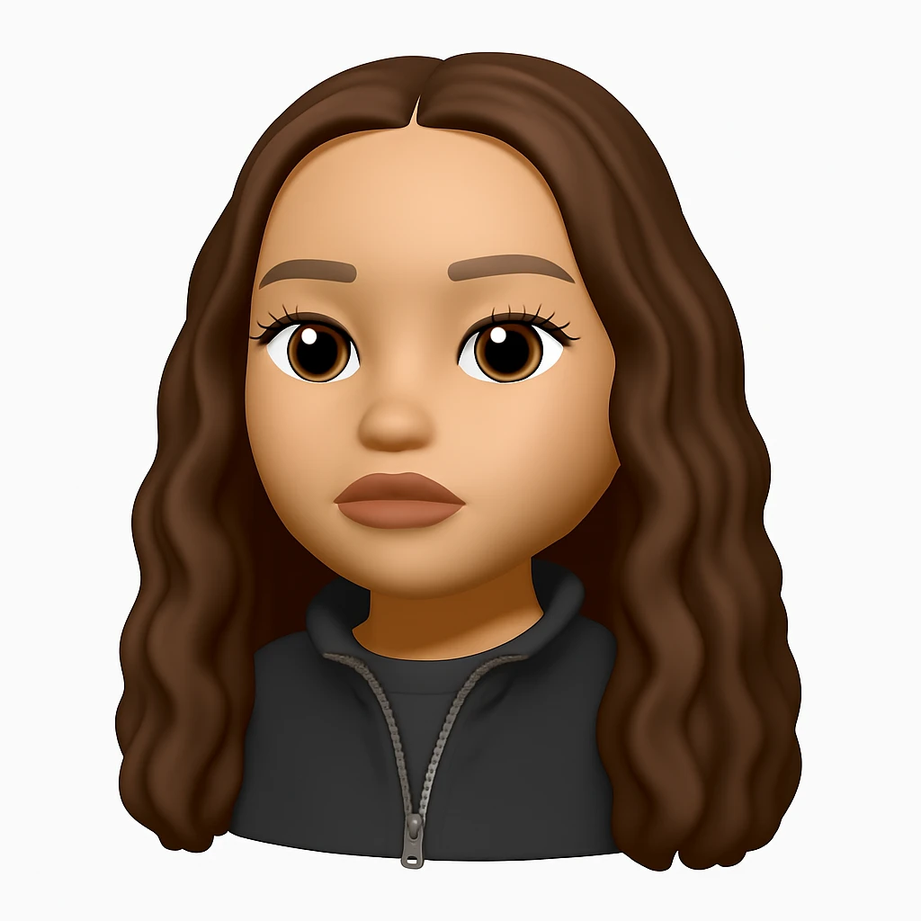 Convert this photo into a 3D emoji in Apple style, closely resembling the original person. The style should mimic Apple's emoji style with a 3D appearance, capturing the likeness and details of the person in the photo. emoji