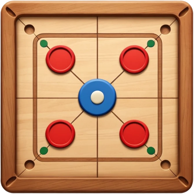 Please create carrom board game emoji in square format emoji