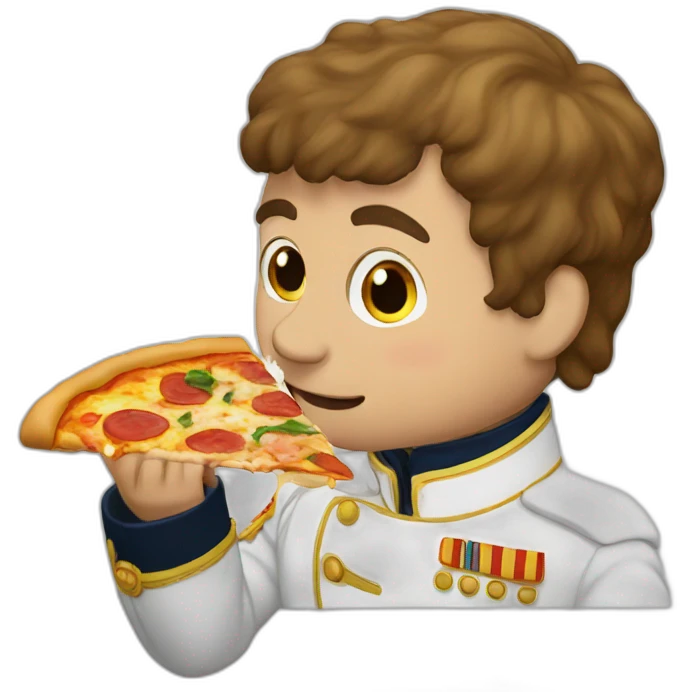 napoleon eating pizza emoji