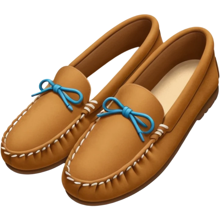 Women’s moccasins on a foot emoji