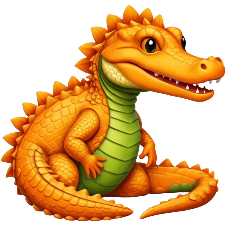 orange furry alligator emoji