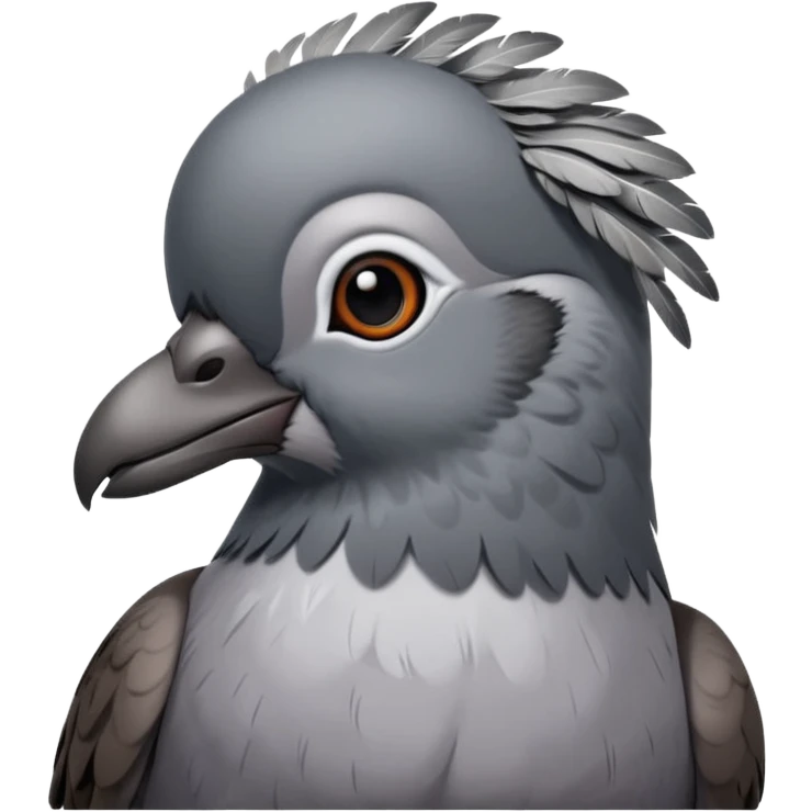 cute pigeon head emoji