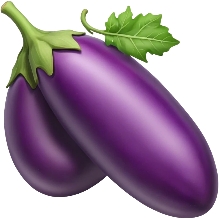 Eggplant eating an eggplant emoji