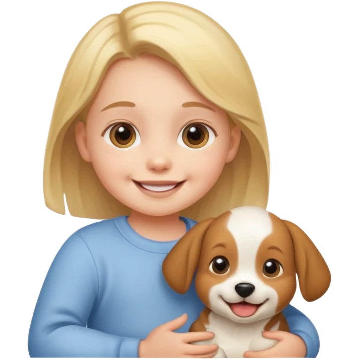 Baby with Dog. emoji