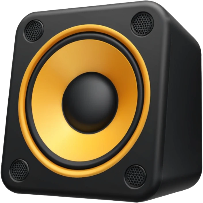 Parlante negro emoji