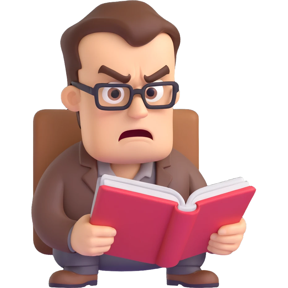 angry man reading emoji