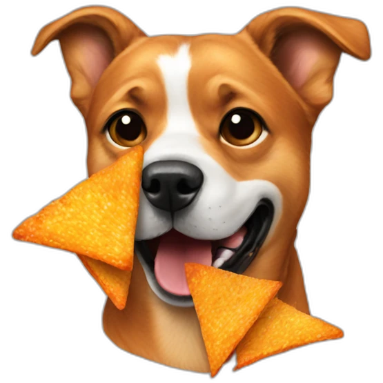 Dog Eating Doritos emoji