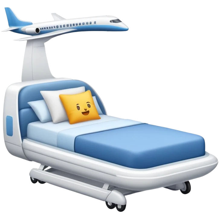 Plane with a bed  emoji