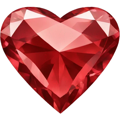 red diamond heart emoji
