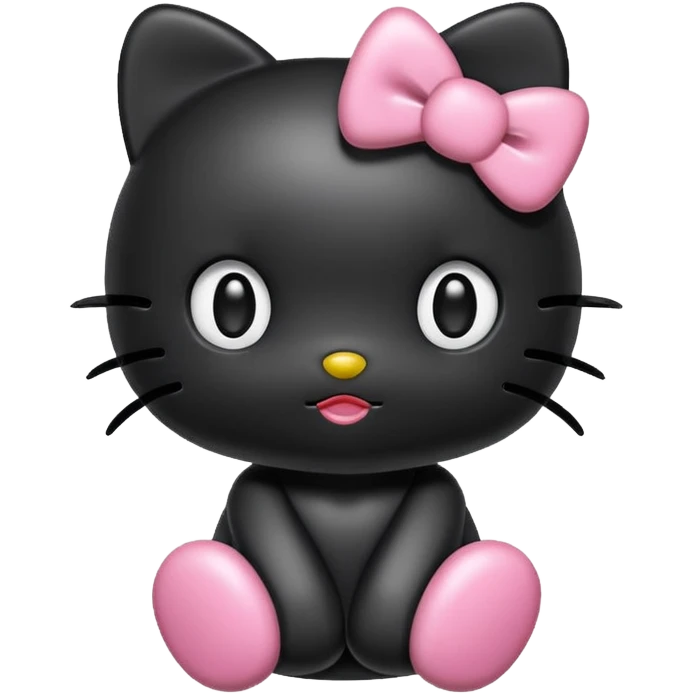 Black hello kitty  emoji