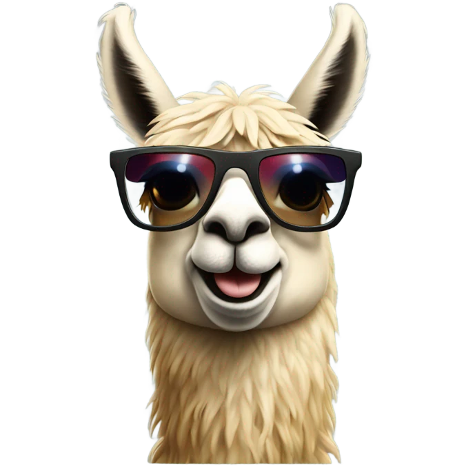 llama in sunglasse emoji