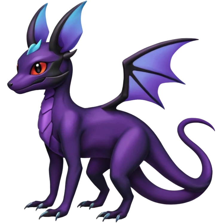 Shiny Salandit-Noivern-Umbreon-Hybrid (Full body) emoji