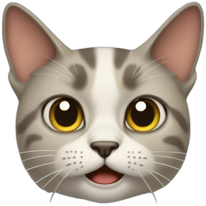 Disgusted cat emoji