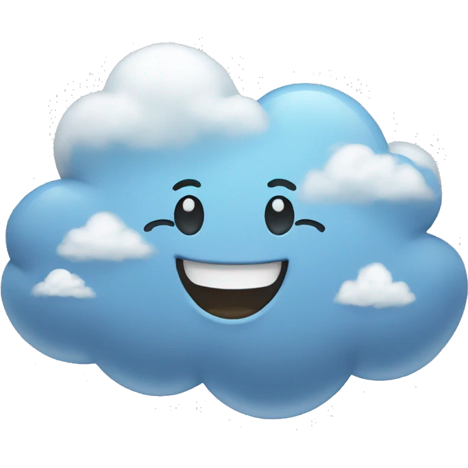 cloud smiling emoji emoji
