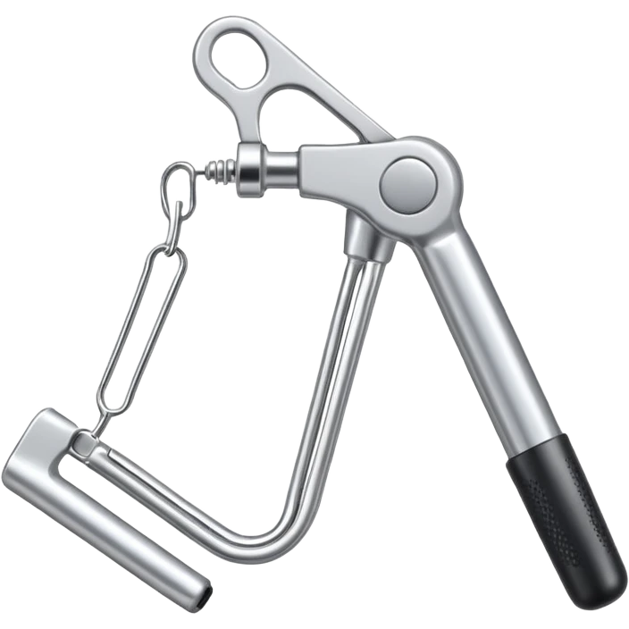 eyelash curler, simple, metallic look emoji