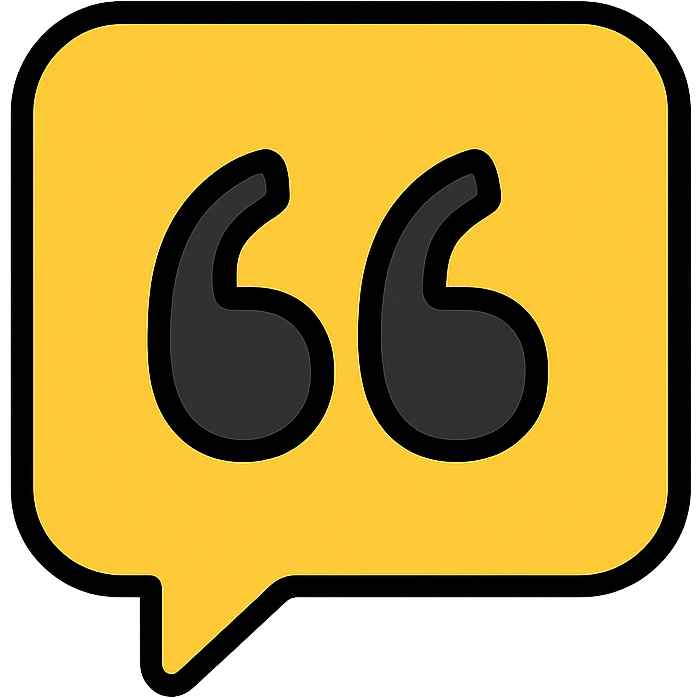 gold and black outlined icon representing Quotes for Instagram emoji