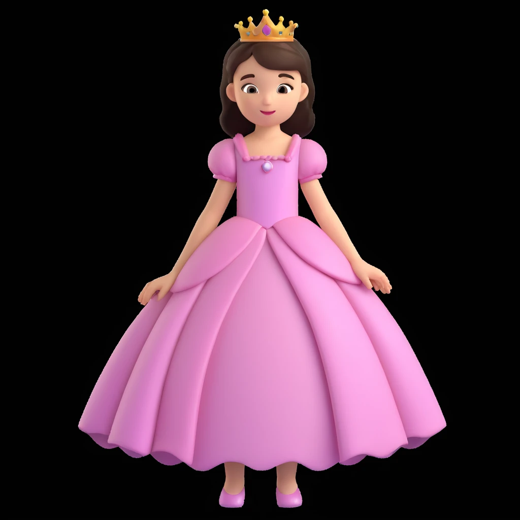girls in a princess dress emoji
