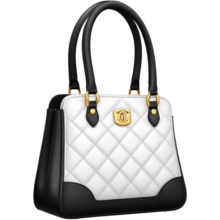 black and white luxury bag emoji