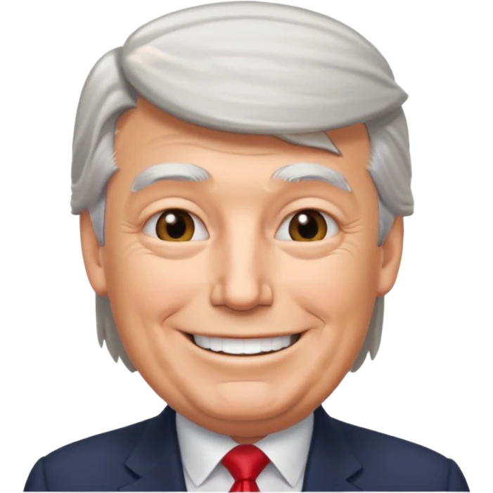 donald trump smiling emoji