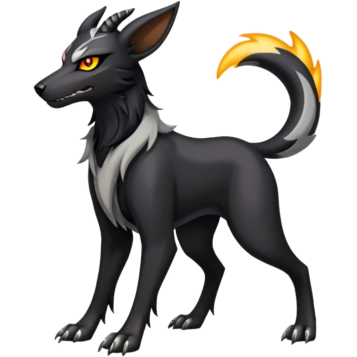 Edgy Houndoom-Mightyena (full body) emoji