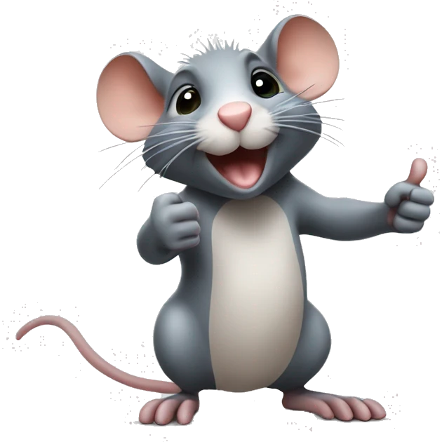 rat giving a thumbs up emoji