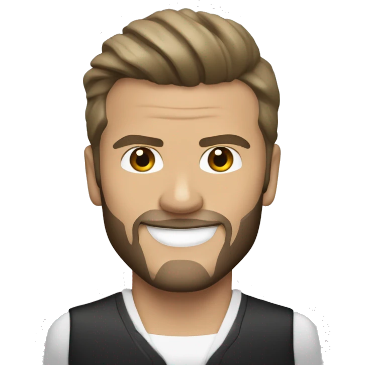 david beckham con trineo negro emoji