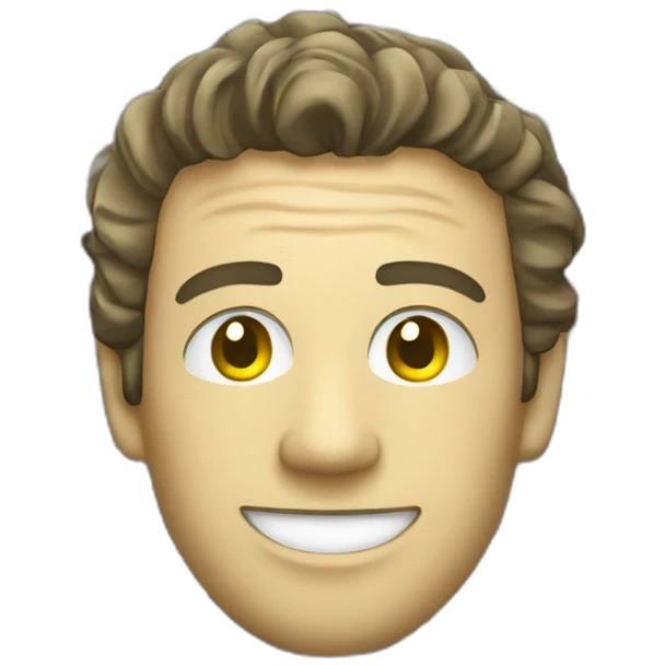 smiling man constructed out of dollar bills emoji