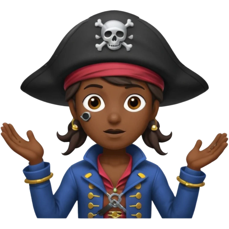 animated emoji for a player called prophet of doom I Dont Know shruging emote needs to be space pirate themed and dark emoji