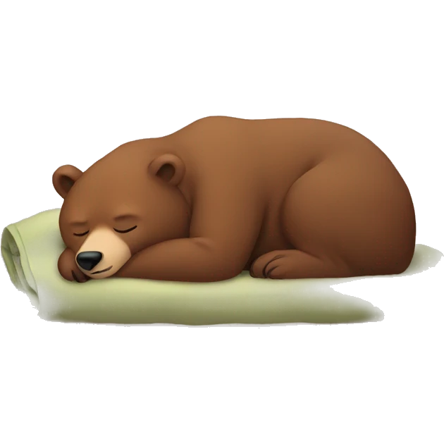 Sleeping bear emoji