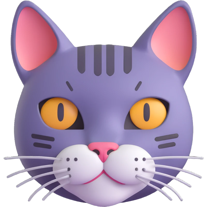 Cat head emoji