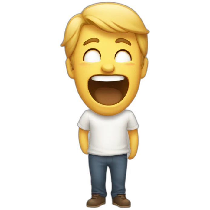 Laughing man emoji
