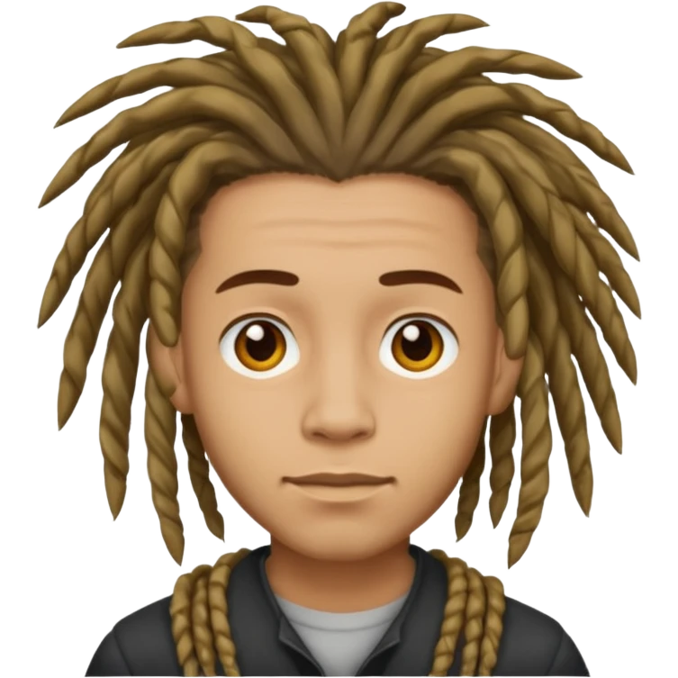 man light skin with dread hair emoji