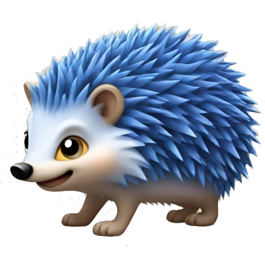 blue hedgehog emoji