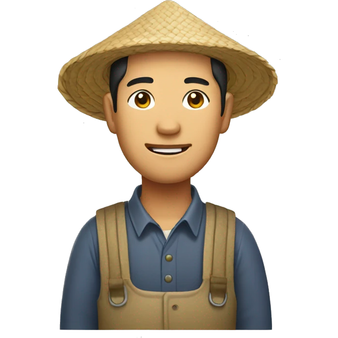 Asian rice farmer emoji