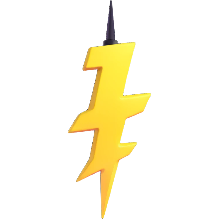 sparkling bolt emoji