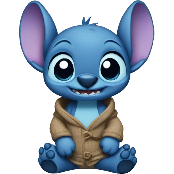 Stitch amoureux emoji