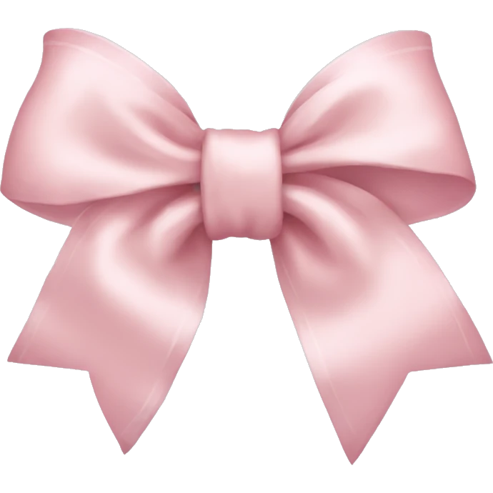 Light pink bow emoji