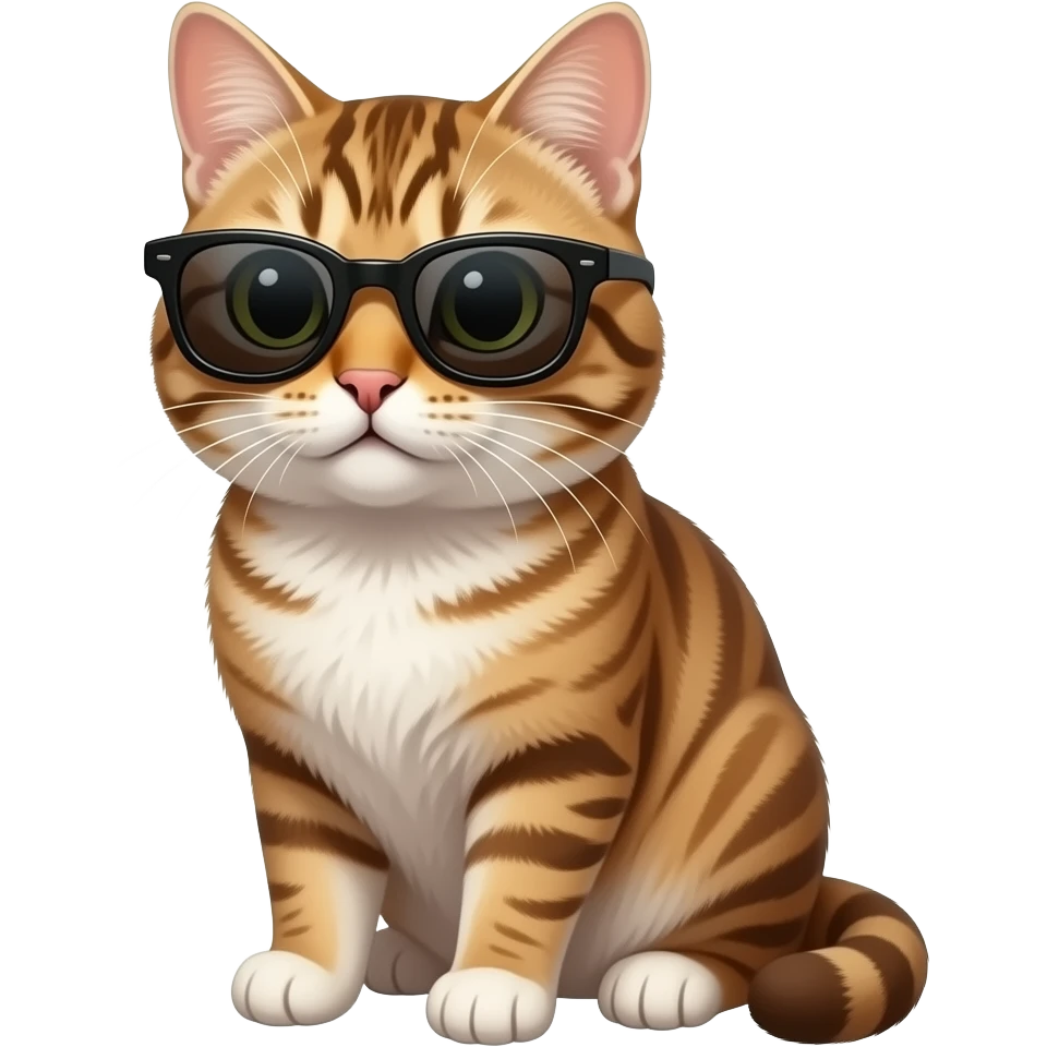 Cat wearing sunglasses emoji