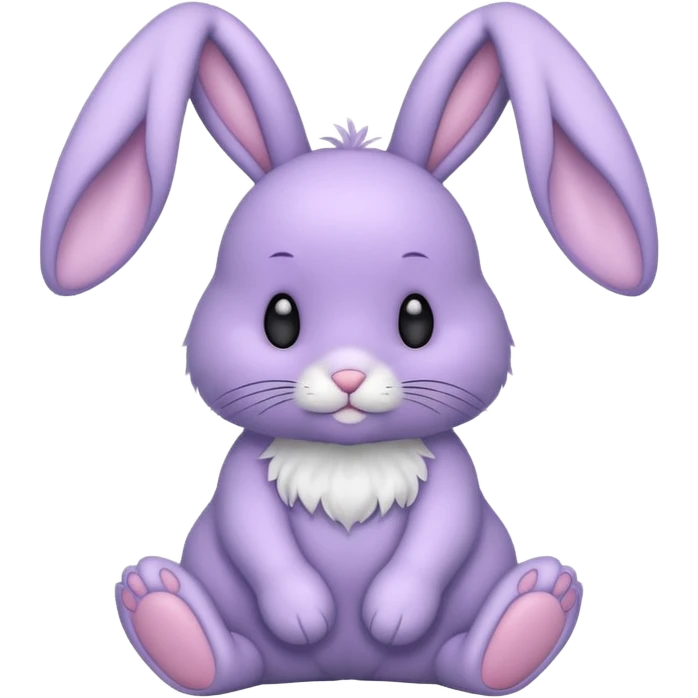 A Lavender bunny 🐰 emoji
