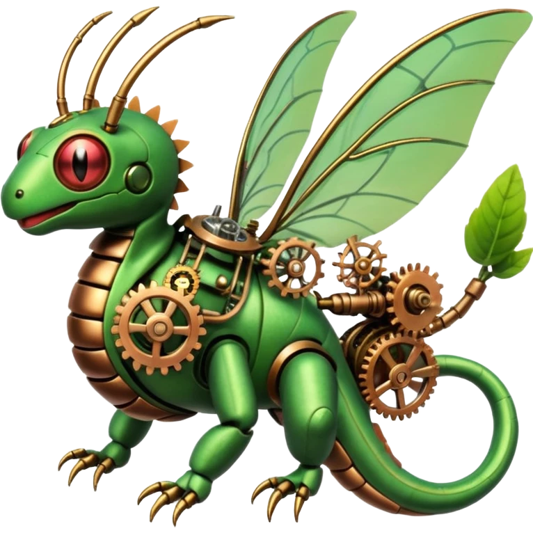 Cyber-steampunk-Caterpie-Flygon-Scyther-fusion emoji