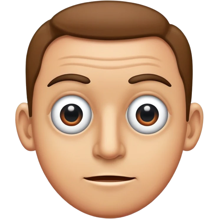 Businessman with googly eyes emoji