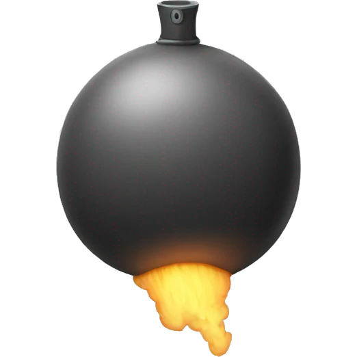 sad bomb emoji