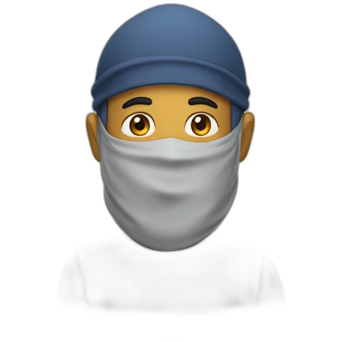 muslim with a tephilind emoji