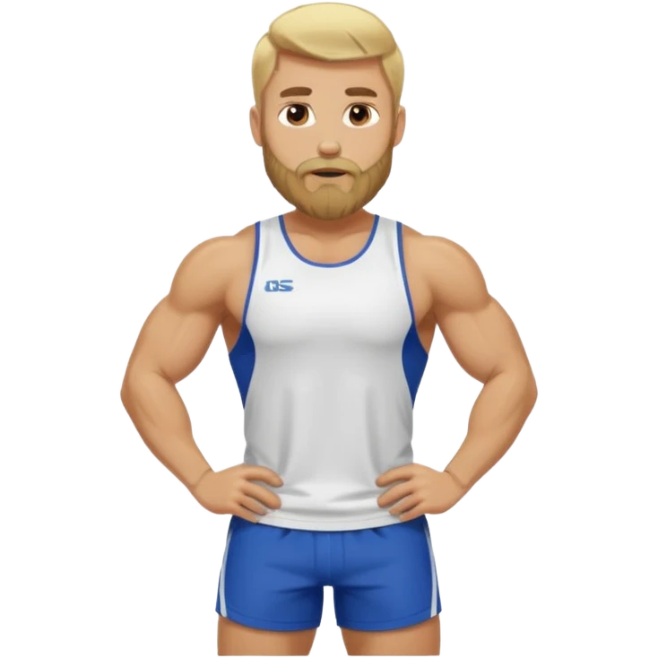 blonde bearded athlete emoji