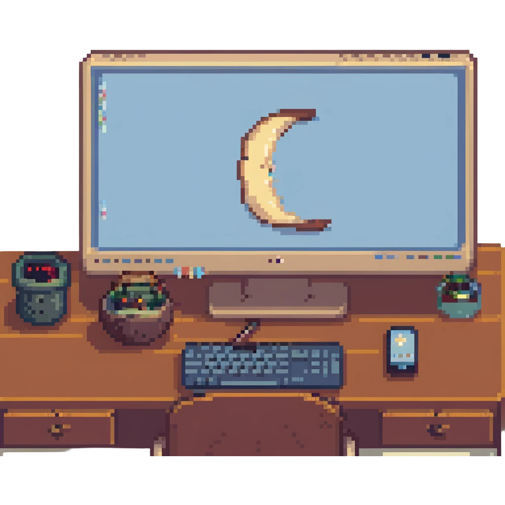 Sleepy desktop with computer zzz
 emoji