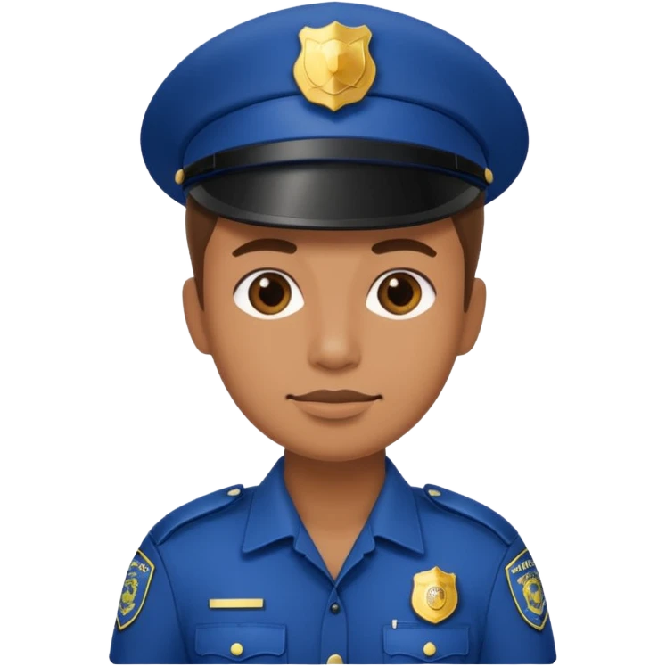photographer with police uniform emoji